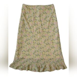 90s revival floral slip skirt vintage vibe